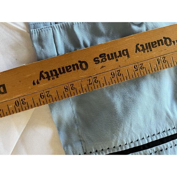 Cubavera Shirt Mens Guayabera Blue Short Sleeve Size XL - Picture 10 of 10